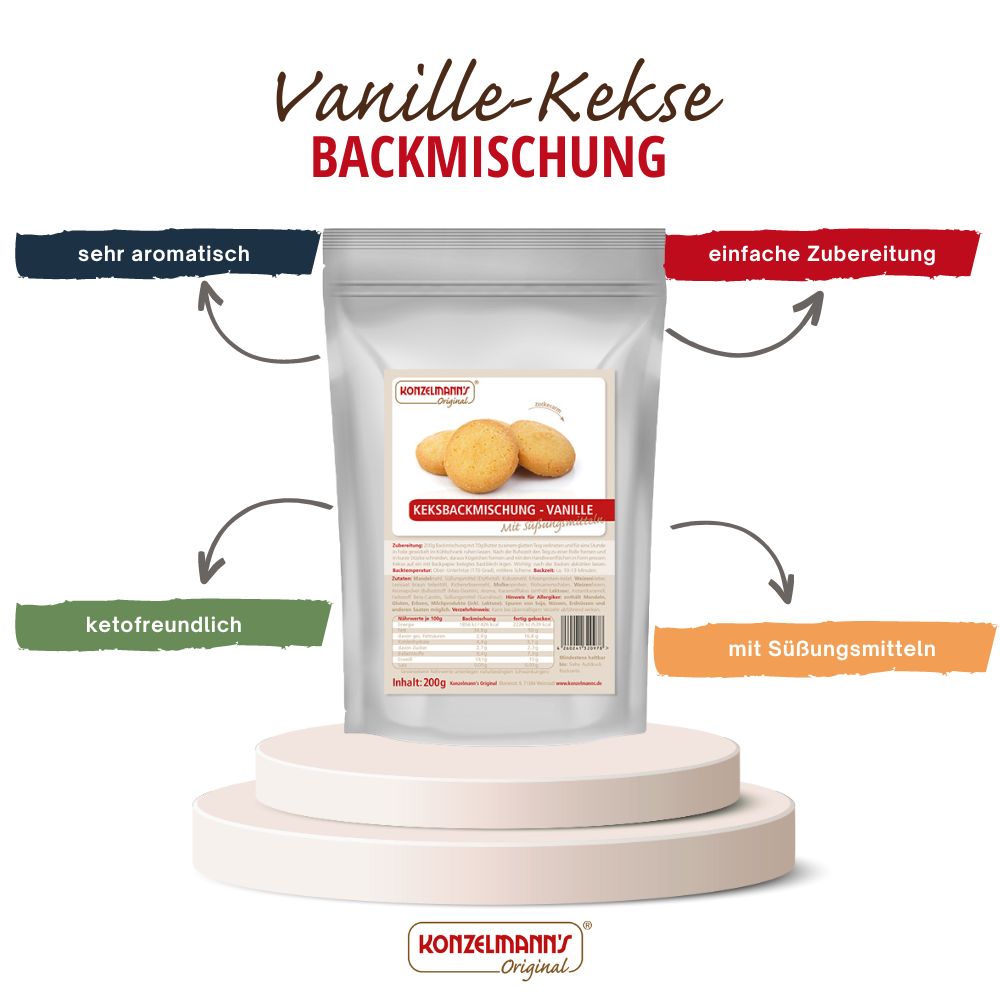 Konzelmanns Vanille Kekse Backmischung