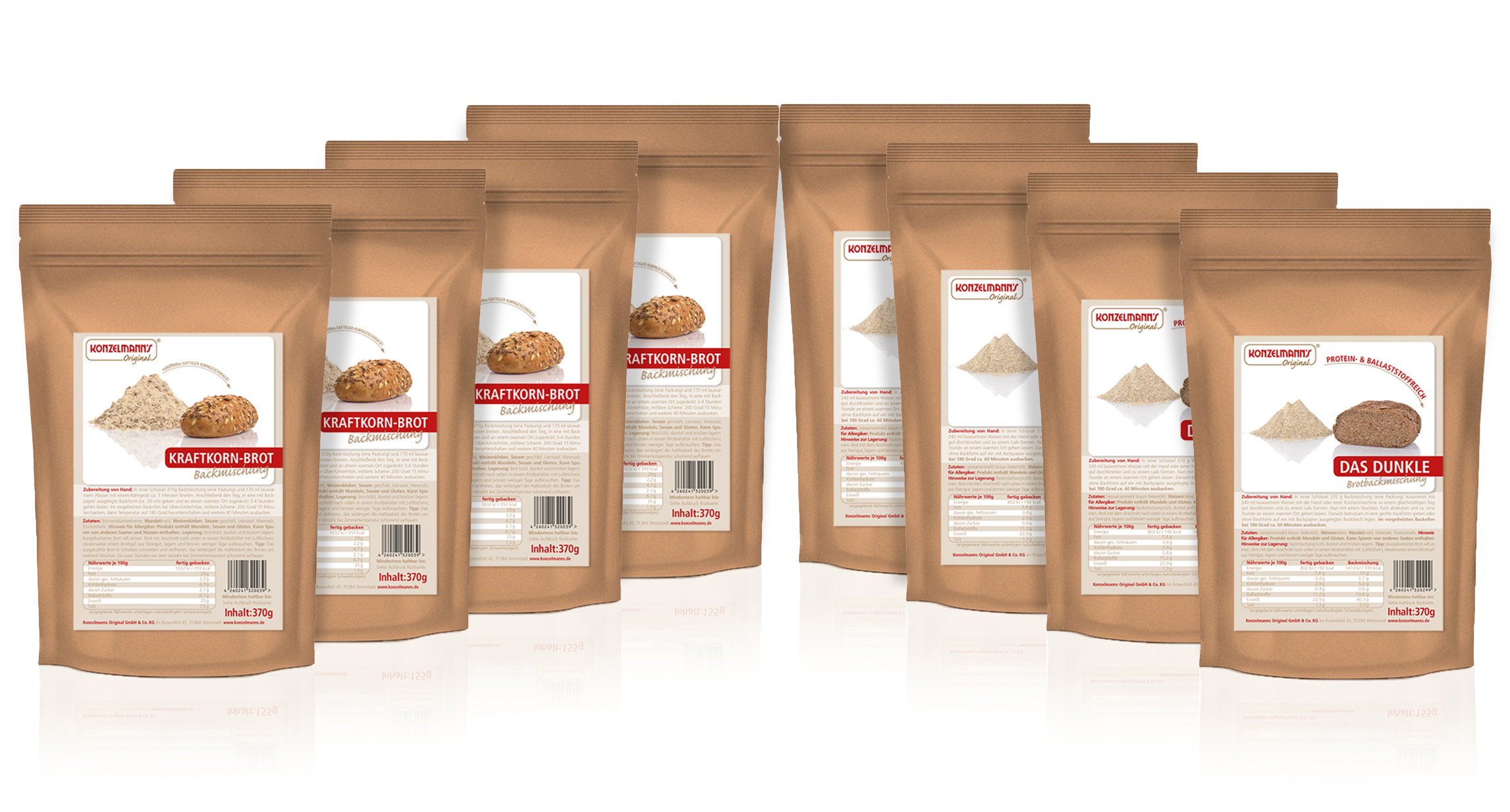 Konzelmanns Eiweiss Brot Bundle 3